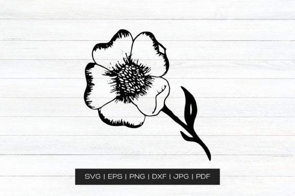 A Hand Drawn Flower Design for Real Embroidery Projects