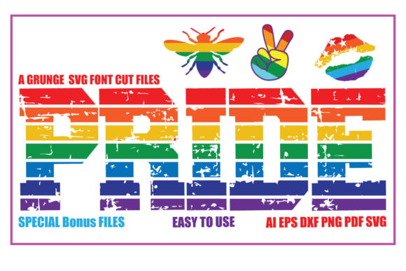 A Review of the Pride Font for Graphic Crafts & DIY Products