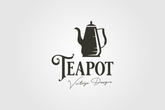 A Teapot Logo Crafted for Vintage Labels and Modern Graphics