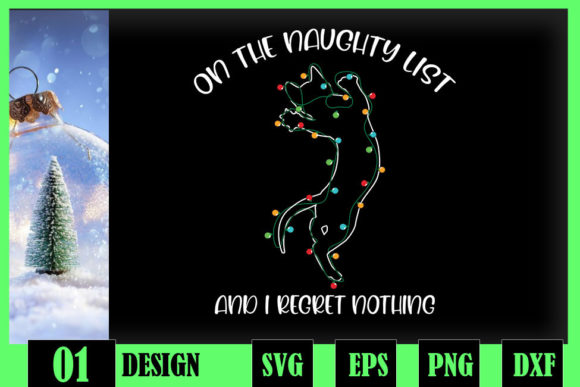 Christmas Cat Graphics: A Designer's Review for Crafts and Merch