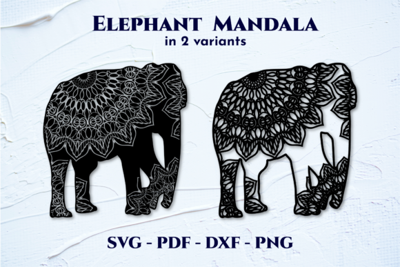 Elephant Mandala Graphics for Brand Storytelling