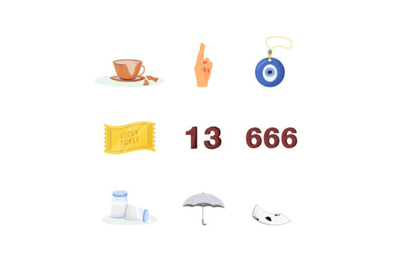 Fortune Symbols Graphics for Illustrations and Design