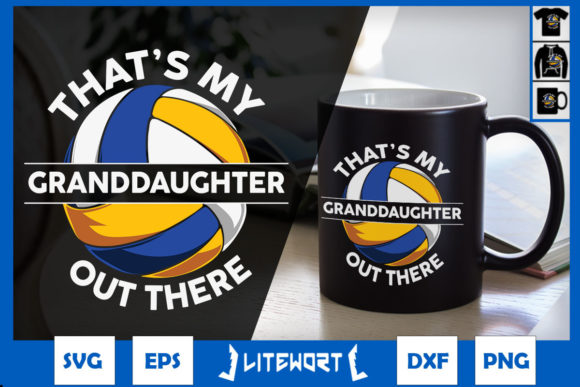 My Granddaughter Volleyball Graphics for Crafting Brand Stories