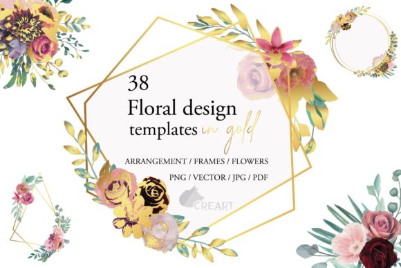 Reviewing Blush, Burgundy & Gold Bridal Graphics for Print Templates