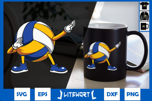 Reviewing Dabbing Volleyball Graphics for Craft Business Use