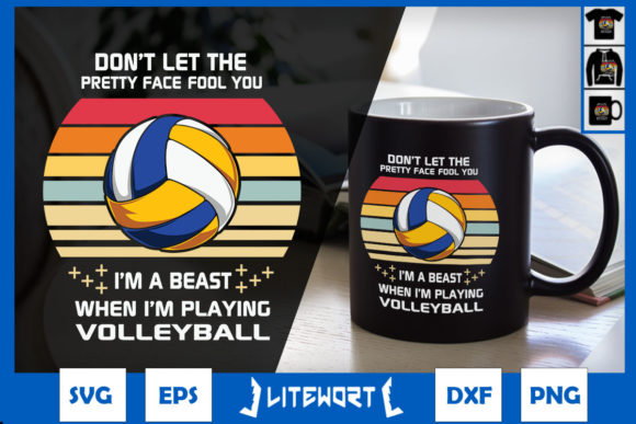 Reviewing the 'Volleyball I'm a Beast When I'm Playing' Design